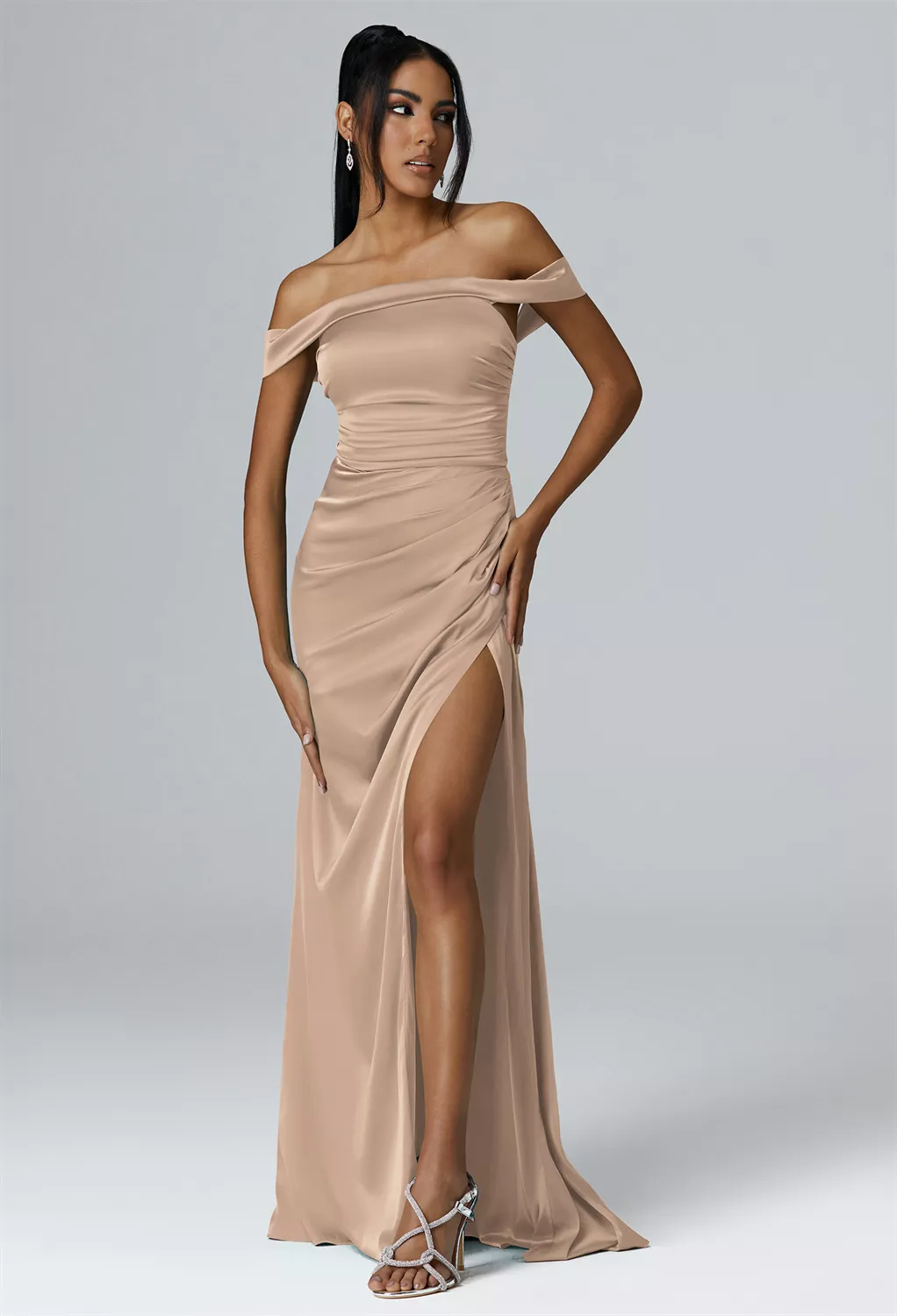 AW Rosamund Taupe  Wedding Guest Dresses